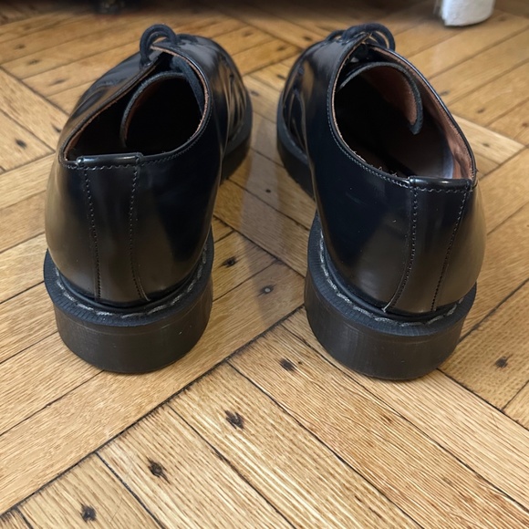 Solovair Black Hi-Shine 3-Eye Gibson Shoe Size UK7/US8 Made in England UNISEX main image 7
